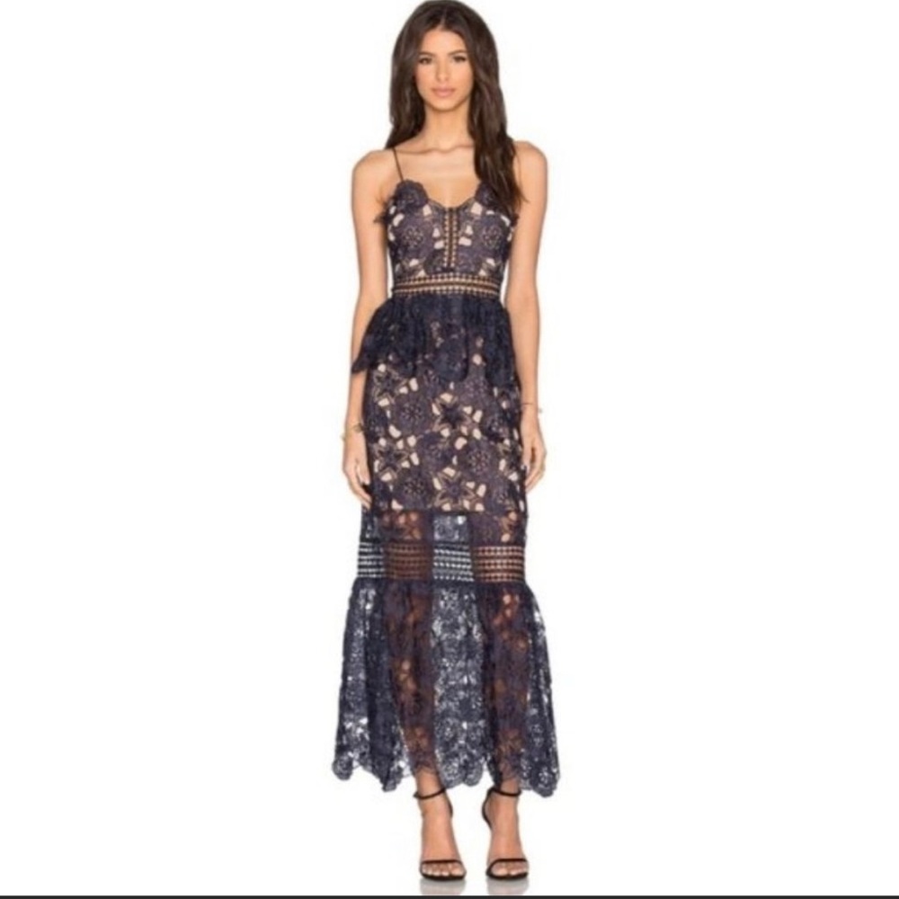 NWOT Self Portrait Amaryllis Dress, size 4